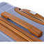 Ensembles de bagages Nouveau modèle ABS extensible Hardshell 3 pièces Ensemble de valises rigides et durables Valise à roulettes avec serrure TSA 20 "24" 28 "(bleu et brun)