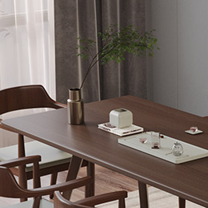 Table de salle à manger d'inspiration rétro, 5 Pieces: Table, 4 Chairs, 29.52" H x 55.11" W x 31.49" D