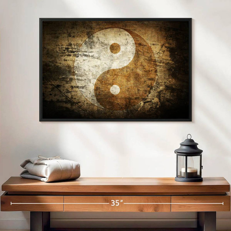 Adella Yin And Yang, 17" H x 25" W