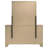 Oakglen 6-Drawer Dresser with Square Mirror and Bronze-Finish Handles, Weathered Oak