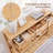 Console Table Natural Tone Entryway Table with Bottom Shelf