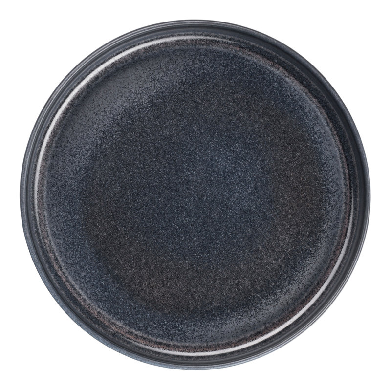 ASA Selection gourmet plate Gobi formart, stoneware, 21cm, Black
