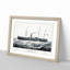 U.S. Mail Steam Ship by N. Currier - Picture Frame Drawing Print-55606179-55606180