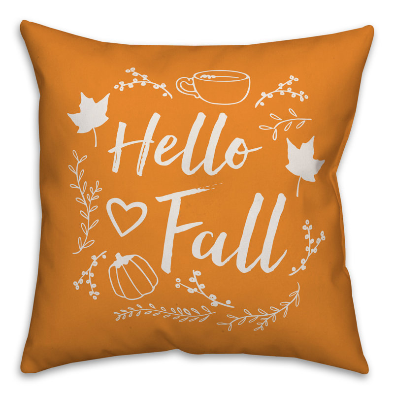 Floral Throw Pillow, 18" x 18"