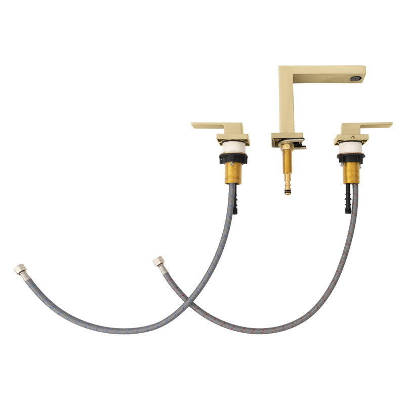ZLINE Rubicon Modern Widespread Bath Faucet in Champagne Bronze, Champagne Bronze