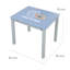 Paw Patrol Kids 3 Piece Solid Wood Rectangular Play Or Activity Table and Chair Set