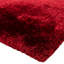 Plush Deep Pile Shaggy Red Rug-25470042