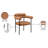 Vedehi Vegan Leather Dining Chair-986830375