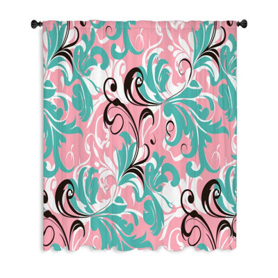 Rideau transparent en polyester Mache