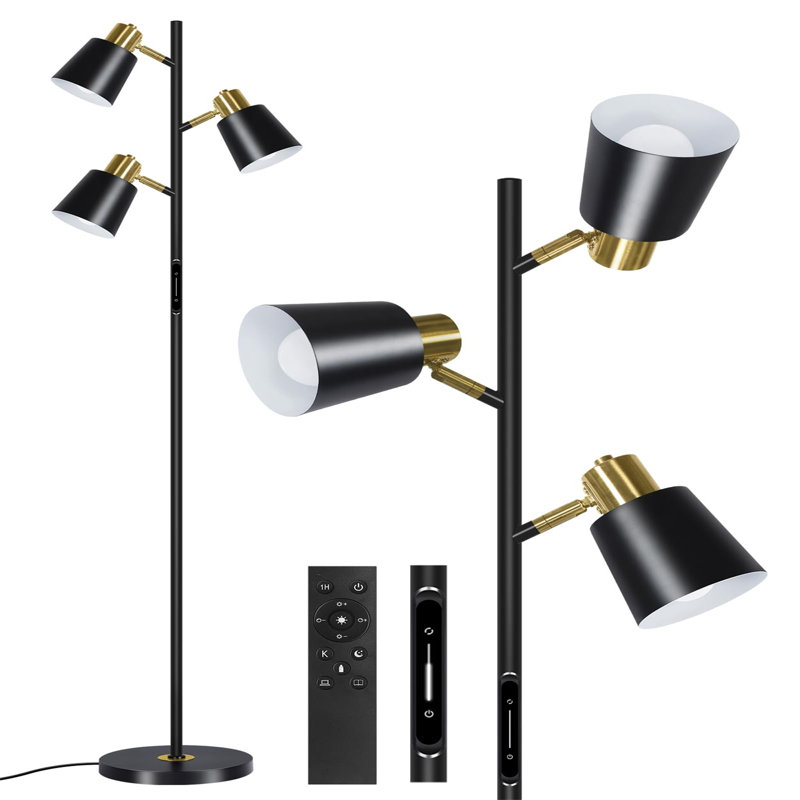 170cm Tree Floor Lamp, Black