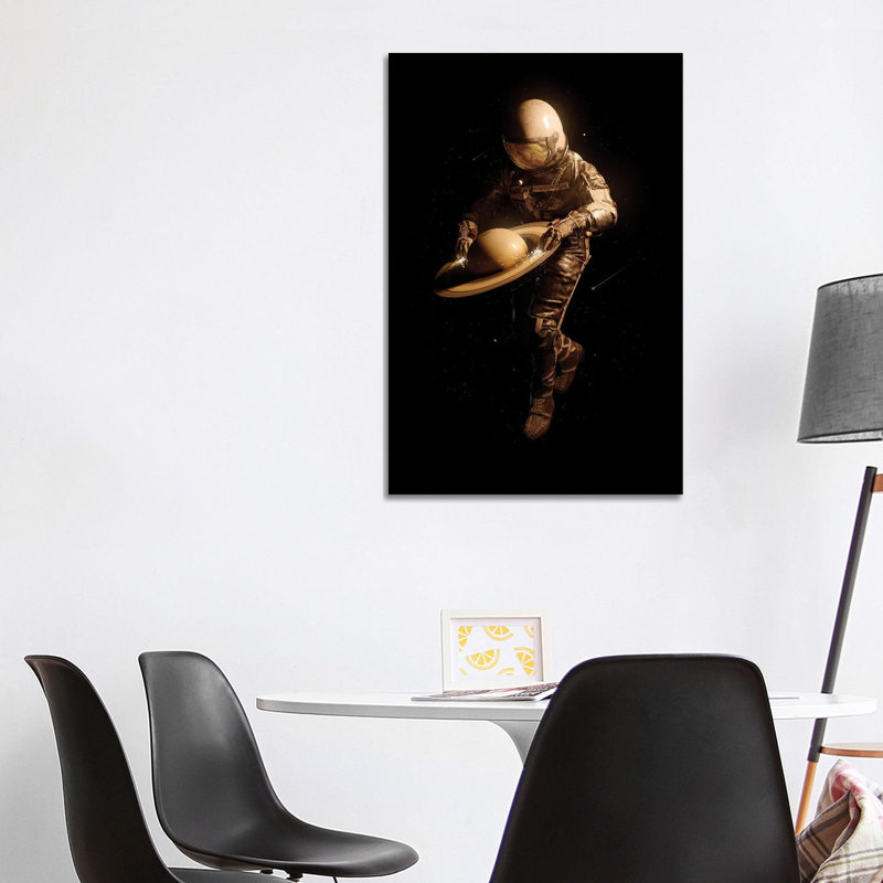 Saturntable II by Nicebleed - Print on Canvas, 101.6cm H x 66.04cm W x 1.91cm D, Wrapped Canvas
