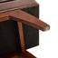 Banc rembourré en similicuir avec 4 pieds-604296615