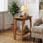 Solid Wood End Table With Storage-1248957244