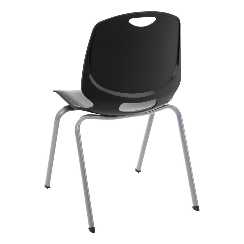 Ensemble de chaises de classe empilables 18 po Cleorand, Noir