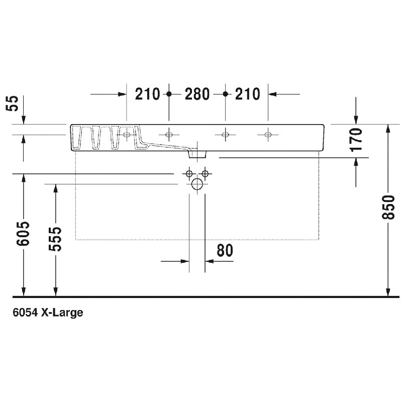 Vero White with WonderGliss Ceramic Rectangular Vessel Bathroom Sink Overflow, Single Hole