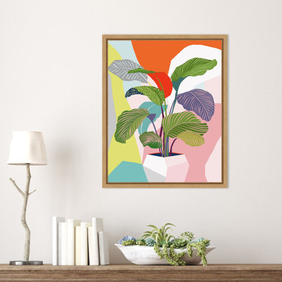 Exotic Plant by Ioana Horvat Framed Canvas Wall Art Print