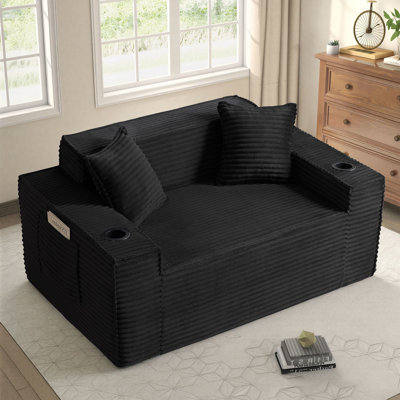 Canapé 2 places avec causeuse et siège profond - Coussin moelleux en nuage de compression
