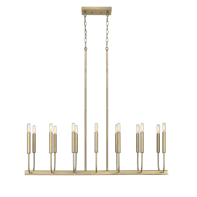 Tiofila 14 - Light Kitchen Island Pendant, Aged Brass