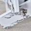 Table basse ronde en verre (table incluse seulement)