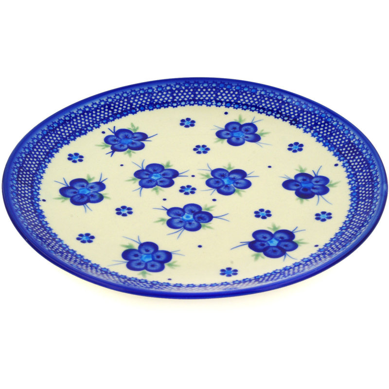 Assiette décorative de poterie Lacona