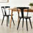 Brannagh 19.3" Wide Modern Scandinavian Solid Wood Dining Chair Y-Shaped Backrest-1083359575
