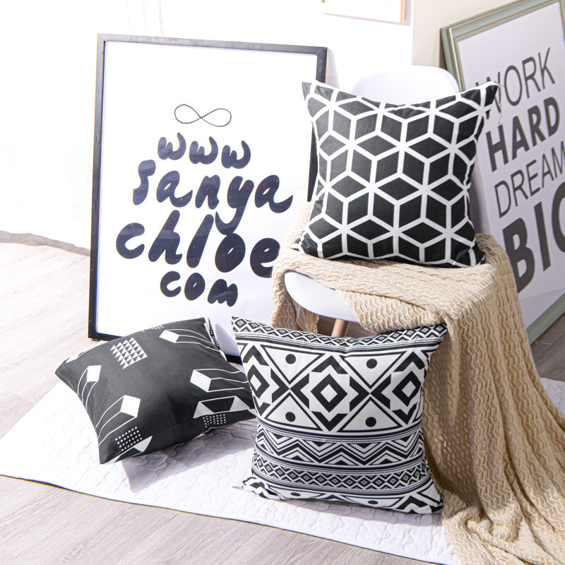 Housse de coussin moderne carré