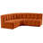 Hirah Upholstered Curved Sectional Reversible-89266555