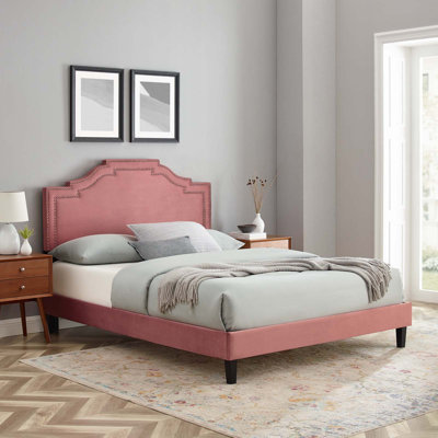 Adelaide Performance Velvet Platform Bed