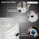 MaceratingFlo 750W Macerating Toilet System, Compact Basement Upflush Toilet with Extension Pipes
