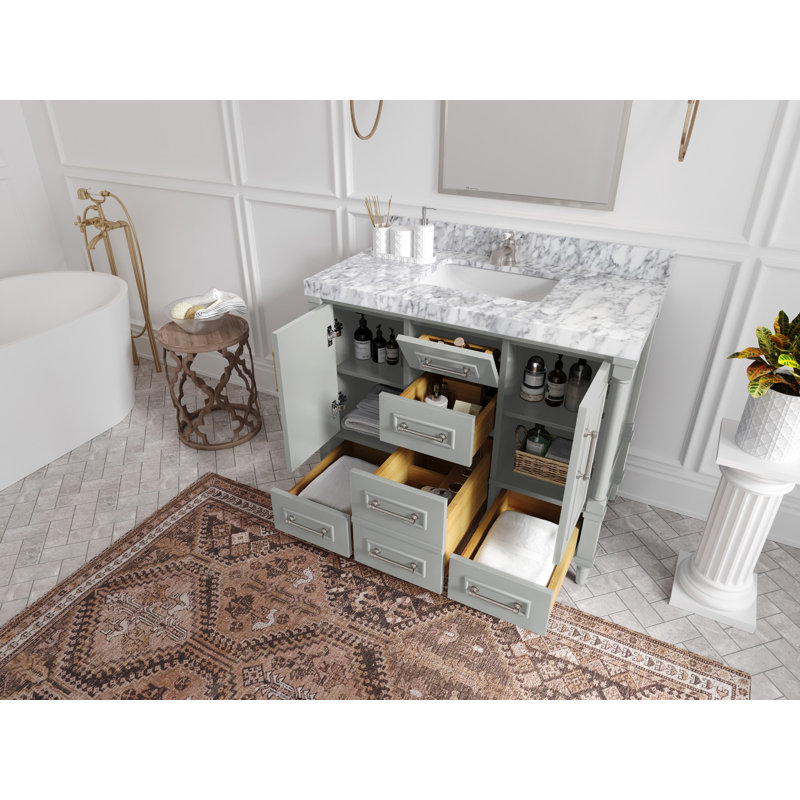Meuble-lavabo de salle de bain l 42 po x P 22 po x H 36 po Aberdeen