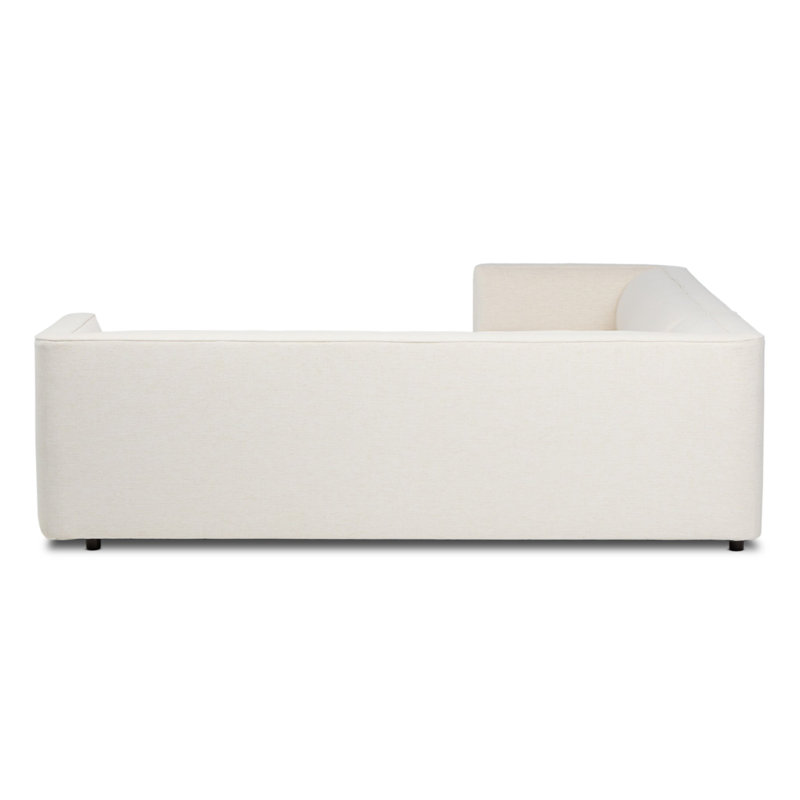 Phillip 2PC LAF Sectional-Crypton Nomad Snow, Right Hand Facing, Nomad Snow Crypton Performance Chenille