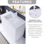 36 po Meuble-lavabo autoportant à simple cuve-1248109350