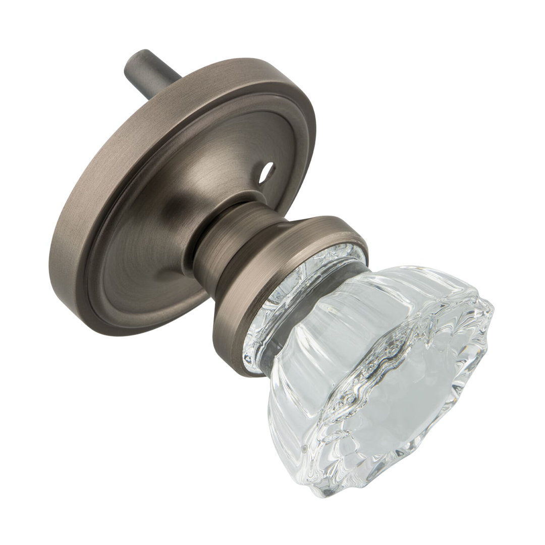 Classic Rosette with Crystal Door Knob Nostalgic Warehouse 