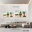 Ensemble de 3 pièces d'ananas sur toile-1237347532