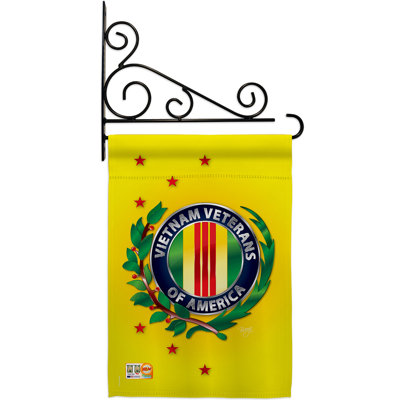 Double Sided 18.5'' H x 13'' W Polyester Independence Day Flag Set
