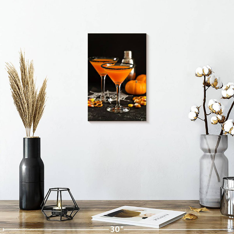 Yarlin Pumpkin Martini Cocktail, 12" H x 8" W