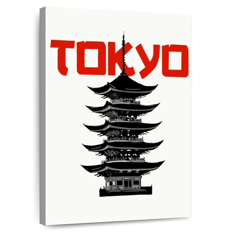 Aime Tokyo Pagoda, 45" H x 30" W