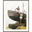 Man Sitting Boat, Woman Standing Beside Giclee Print-748387796-748387799