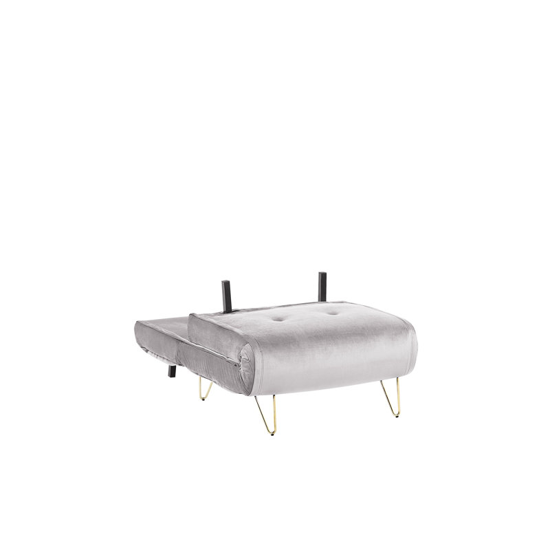 Millar Queen 85cm Upholstered Futon And Mattress, Grey