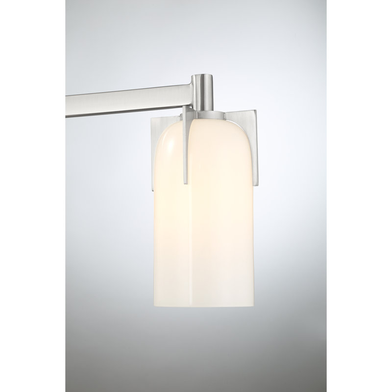 Irela 2-Light Vanity Light in Satin Nickel, Satin Nickel, 2 Lights, 8.5" H x 14.75" W x 14.75" D