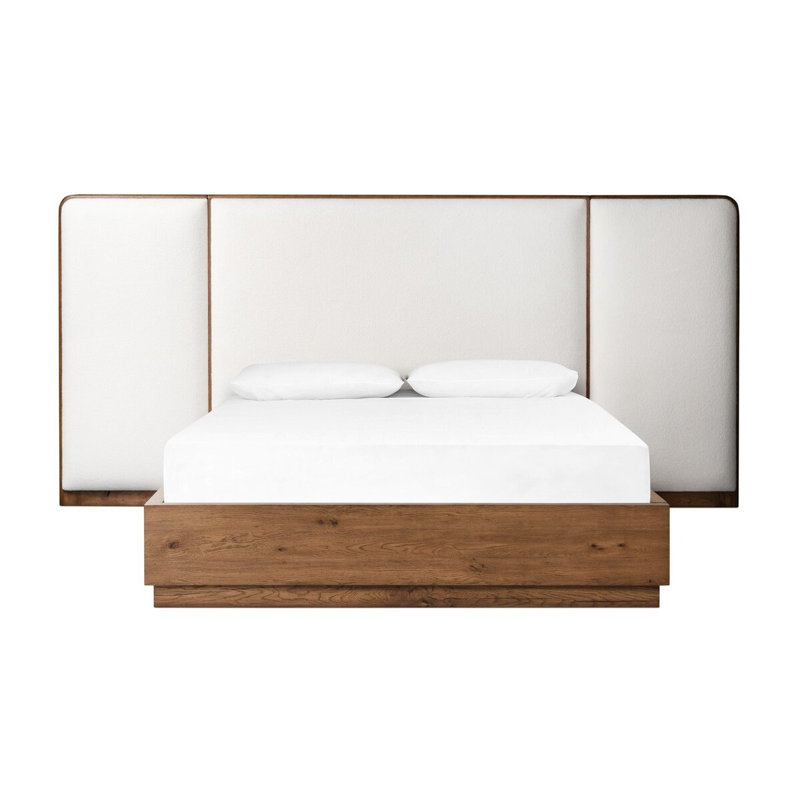 Regan Upholstered Wingback Bed