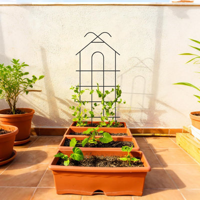 40'' Metal Garden Trellis Indoor/Outdoor Sturdy Plant Trellis