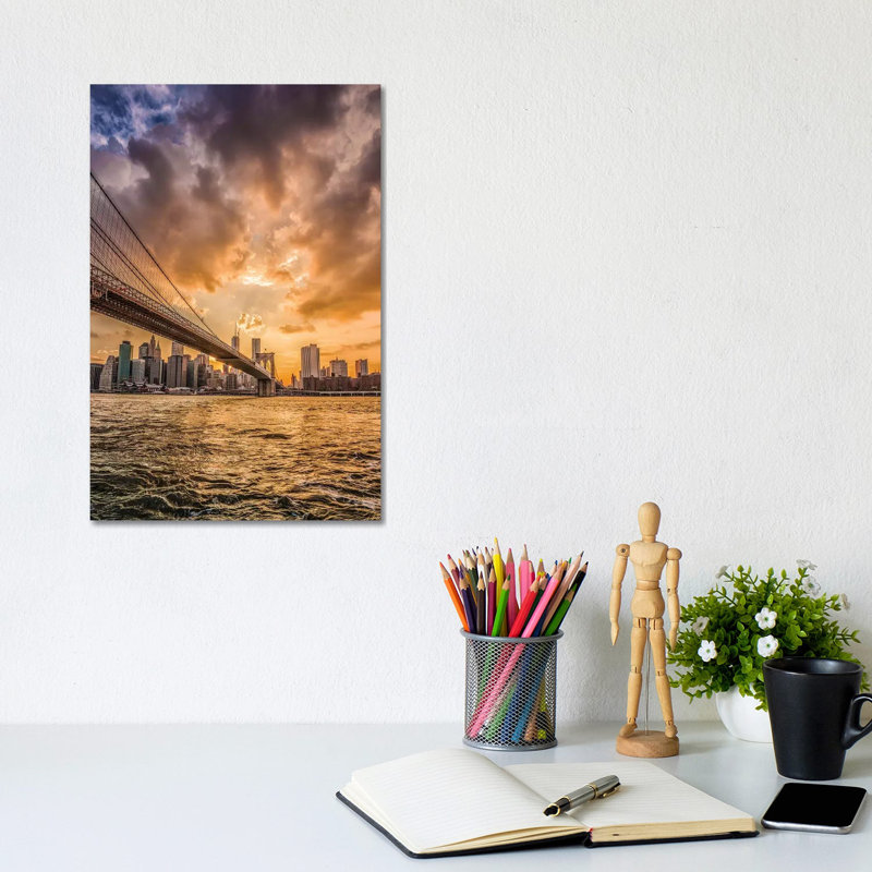Bridge II by Glenn Taylor - Wrapped Canvas Print, 20.32 cm H x 30.48 cm W