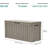 72 Gallon Outdoor Resin Deck Box With Wheels, Pool Storage Box For Outdoor Cushions, Sports Equipment, Garden Tools-117986417