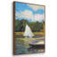 «The Road Bridge, Argenteuil», reproduction encadrée sur toile par Claude Monet-94383548
