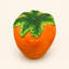 Carrot Resin Accent Stool, 14.2 x 16.5 Inches, Orange Red