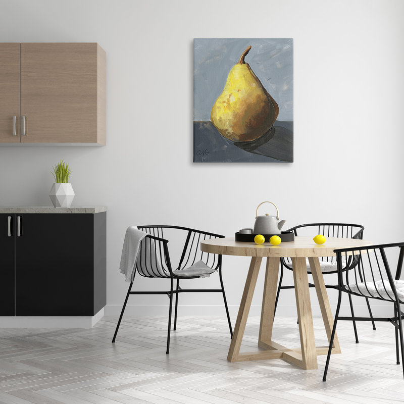 Toile abstraite abstraite sur toile poire ombrée par Alexandria Gilbert Kincaid, H 40 po x l 30 po