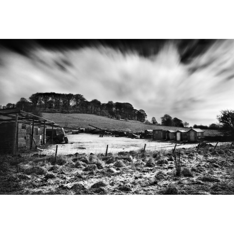 Beyond the Ridge II - Graphic Art, Black Floater Framed, 81 cm H x 122 cm W
