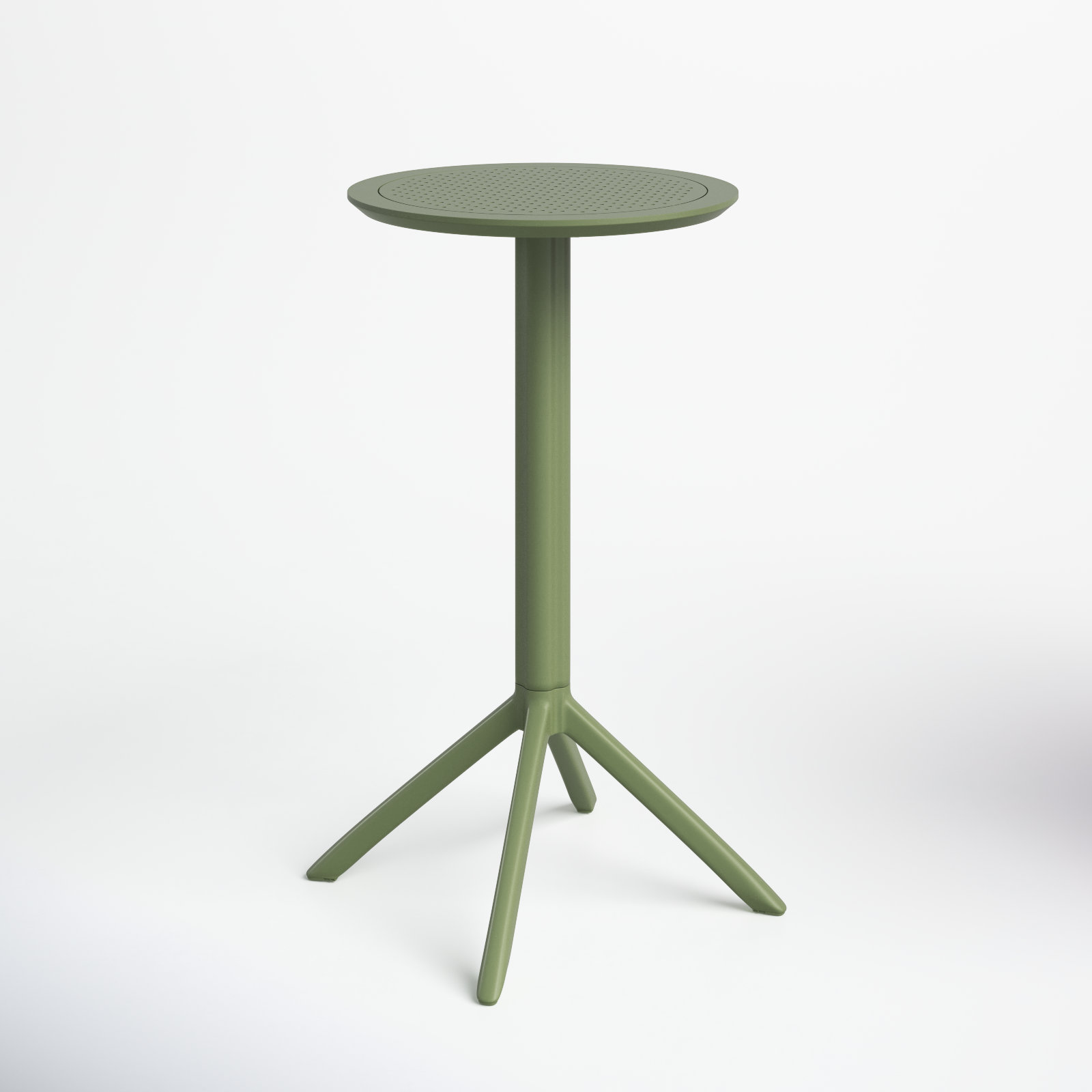 Elodie 24" Patio Bar Table, Olive Green, 42.5'' H x 23.6'' W x 23.6'' L