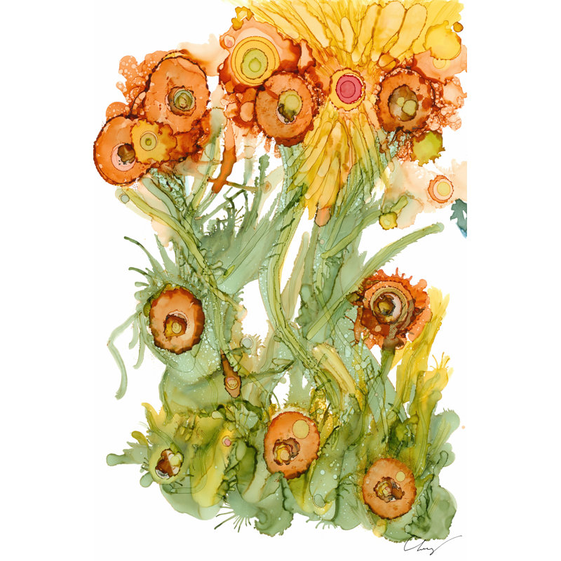 Sunlit Poppies III by Cheryl Baynes - Wrapped Canvas Print, 46cm H x 30cm W x 3.8cm D